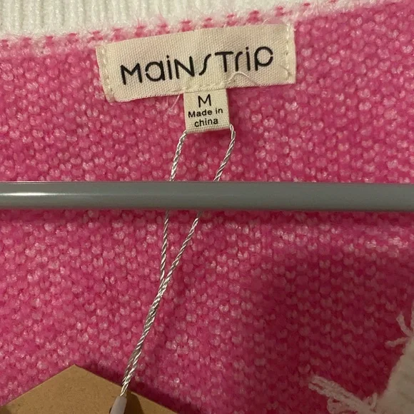 NTW Sweater with hearts  size Medium - Picture 2 of 3